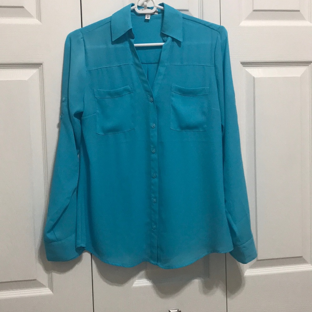 Express The Portofino Shirt Aqua